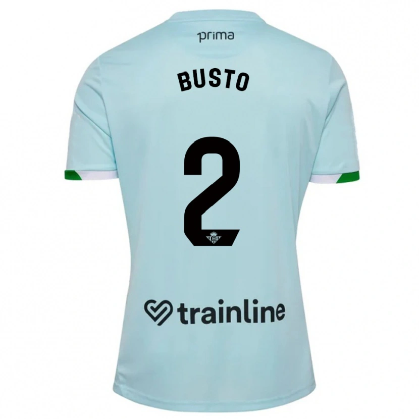Danxen Mann Pablo Busto #2 Lyseblå Grønn Bortetrøye Drakt Trøye 2025/26 Skjorter T-Skjorte