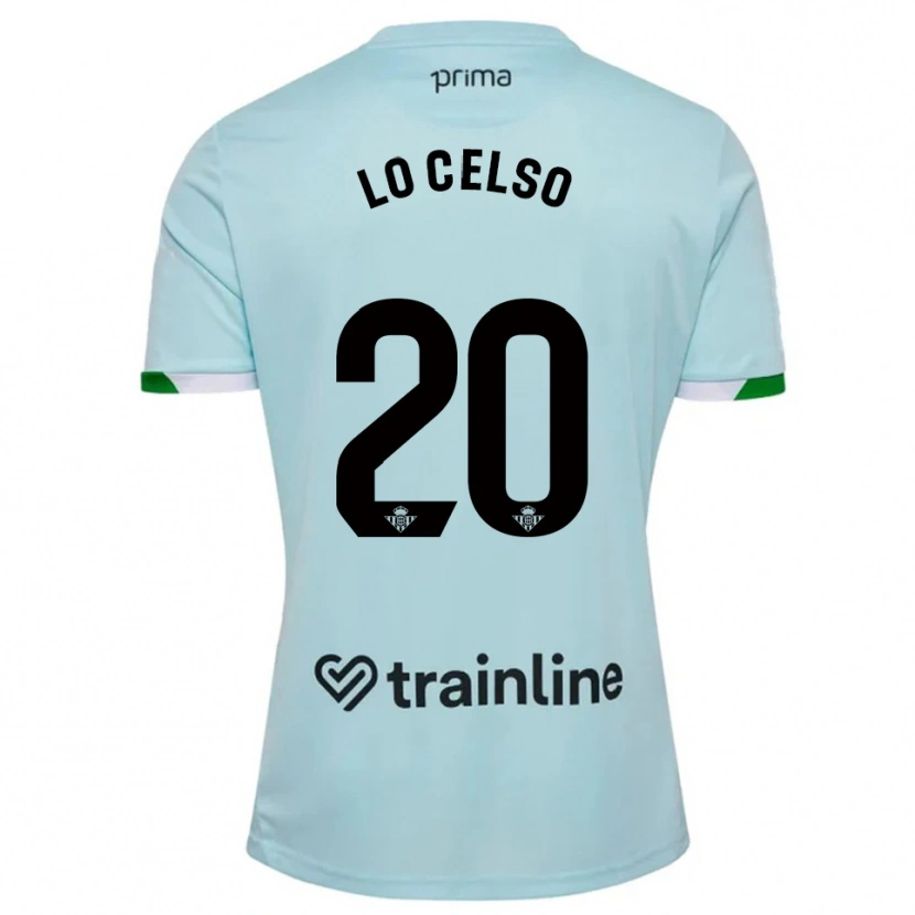 Danxen Mann Giovani Lo Celso #20 Lyseblå Grønn Bortetrøye Drakt Trøye 2025/26 Skjorter T-Skjorte