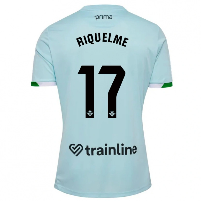 Danxen Mann Rodrigo Riquelme #17 Lyseblå Grønn Bortetrøye Drakt Trøye 2025/26 Skjorter T-Skjorte
