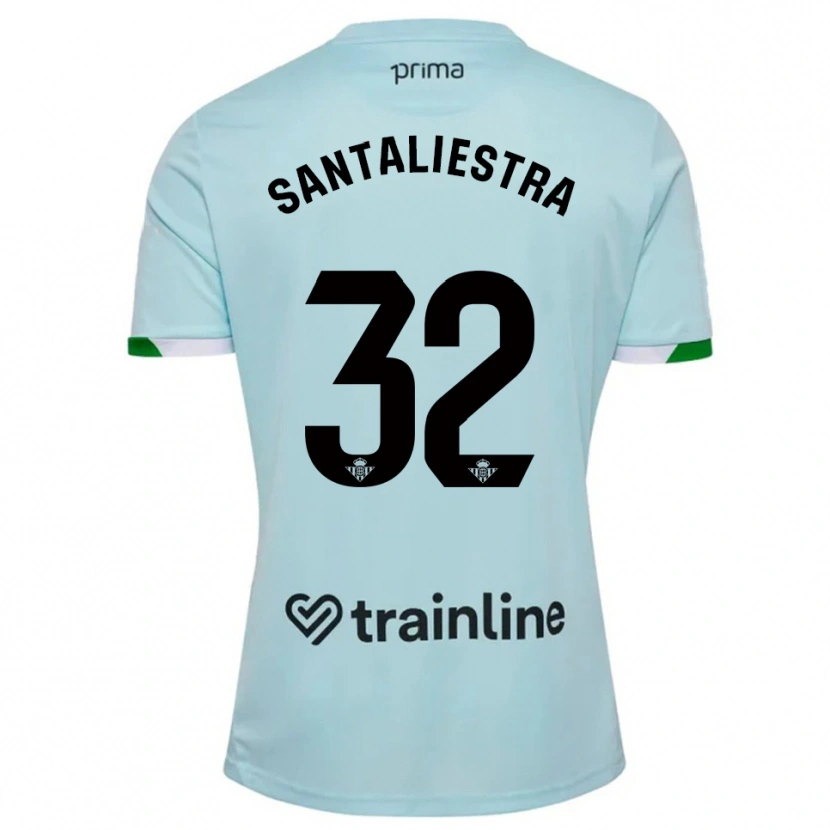 Danxen Mann Carla Santaliestra #32 Lyseblå Grønn Bortetrøye Drakt Trøye 2025/26 Skjorter T-Skjorte