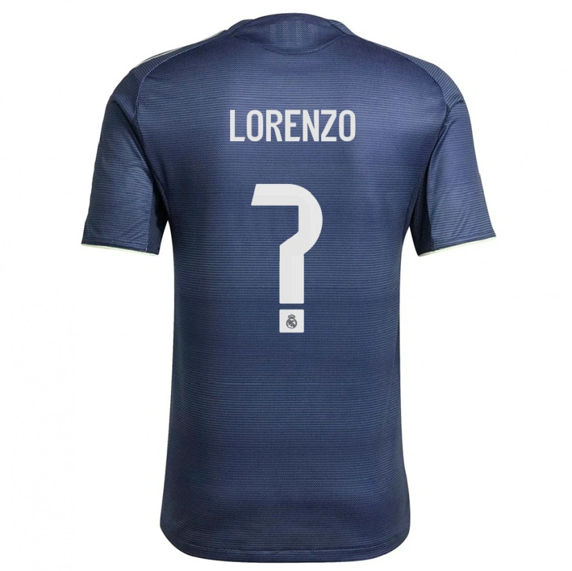 Danxen Mann Lorenzo Sanchez #0 Marineblå Sølv Bortetrøye Drakt Trøye 2025/26 Skjorter T-Skjorte