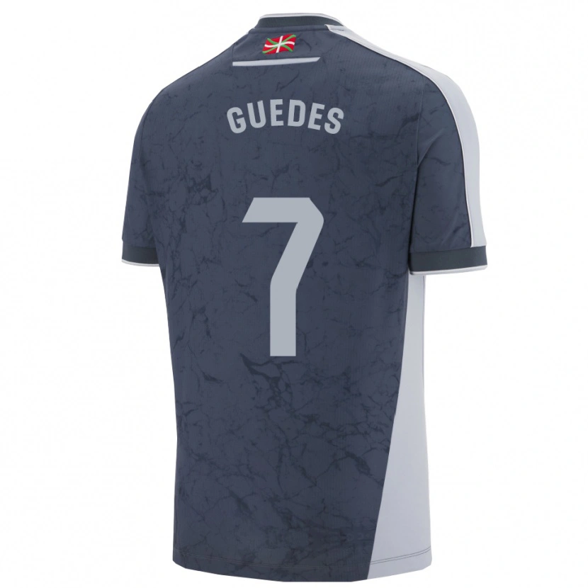 Danxen Mann Gonçalo Guedes #7 Mørkeblå Hvit Bortetrøye Drakt Trøye 2025/26 Skjorter T-Skjorte