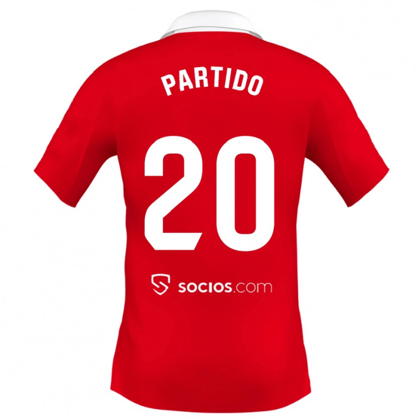 Danxen Mann Paula Partido #20 Rød Hvit Grå Bortetrøye Drakt Trøye 2025/26 Skjorter T-Skjorte