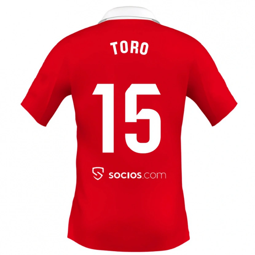 Danxen Mann Juanan Toro #15 Rød Hvit Grå Bortetrøye Drakt Trøye 2025/26 Skjorter T-Skjorte