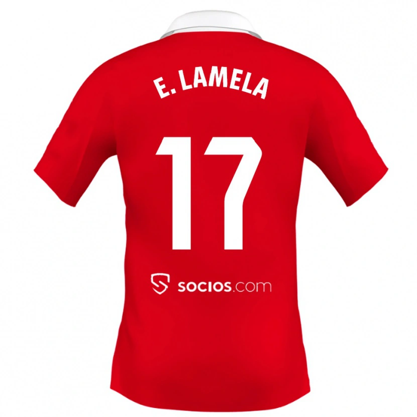 Danxen Mann Erik Lamela #17 Rød Hvit Grå Bortetrøye Drakt Trøye 2025/26 Skjorter T-Skjorte