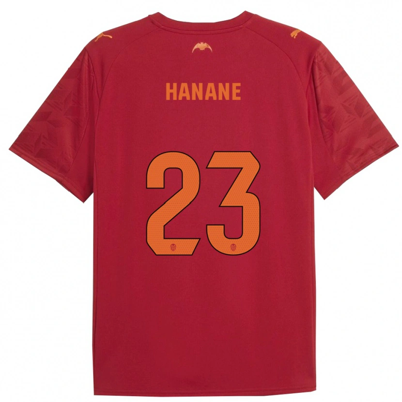 Danxen Mann Hanane Ait El Haj #23 Rød Oransje Bortetrøye Drakt Trøye 2025/26 Skjorter T-Skjorte