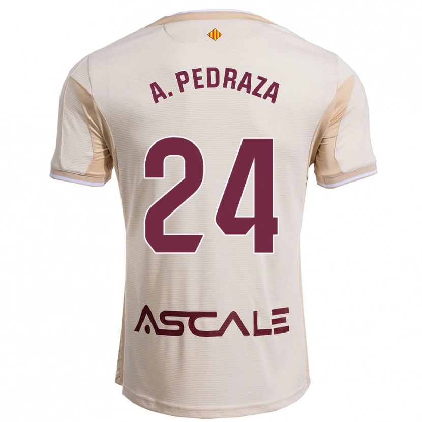 Danxen Mann Alfonso Pedraza #24 Off-White Burgunder Bortetrøye Drakt Trøye 2025/26 Skjorter T-Skjorte