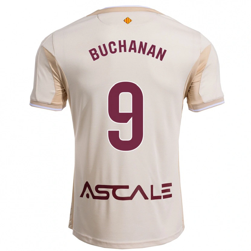Danxen Mann Tajon Buchanan #9 Off-White Burgunder Bortetrøye Drakt Trøye 2025/26 Skjorter T-Skjorte