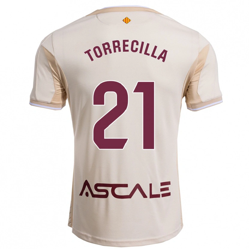 Danxen Mann Virginia Torrecilla #21 Off-White Burgunder Bortetrøye Drakt Trøye 2025/26 Skjorter T-Skjorte
