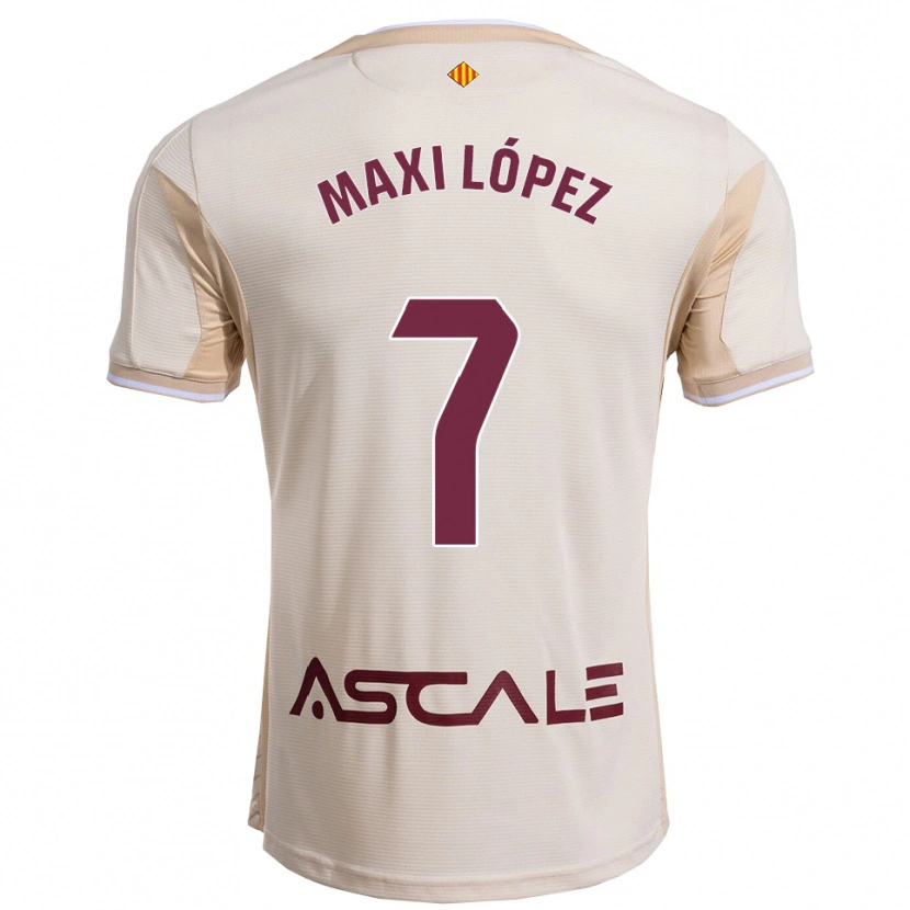 Danxen Mann Maxi López #7 Off-White Burgunder Bortetrøye Drakt Trøye 2025/26 Skjorter T-Skjorte
