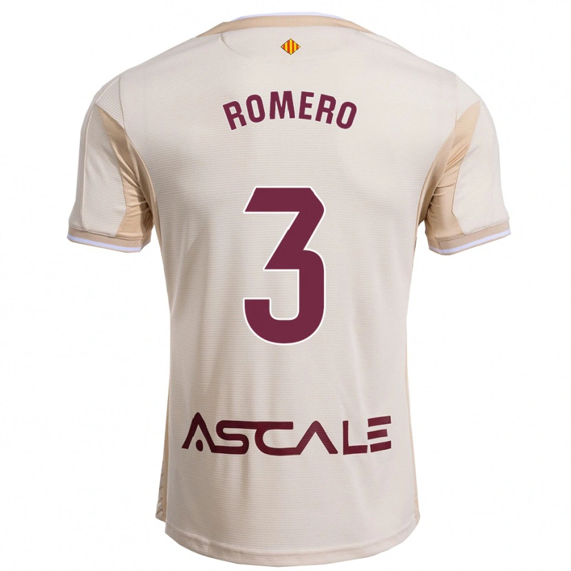 Danxen Mann Cristo Romero #3 Off-White Burgunder Bortetrøye Drakt Trøye 2025/26 Skjorter T-Skjorte