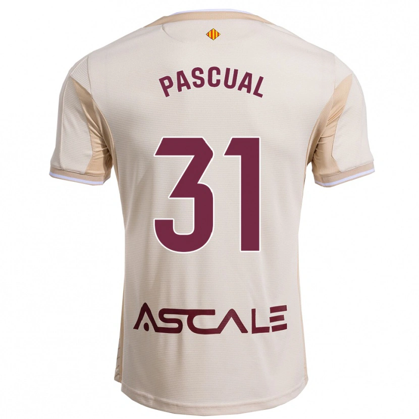 Danxen Mann Pablo Pascual #31 Off-White Burgunder Bortetrøye Drakt Trøye 2025/26 Skjorter T-Skjorte