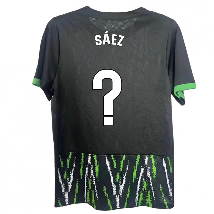 Danxen Mann Carlos Christodoulides Sáez #0 Svart Grønn Bortetrøye Drakt Trøye 2025/26 Skjorter T-Skjorte