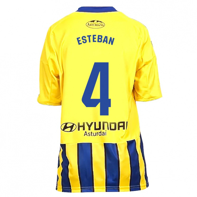 Danxen Mann Marco Esteban #4 Gul Blå Bortetrøye Drakt Trøye 2025/26 Skjorter T-Skjorte