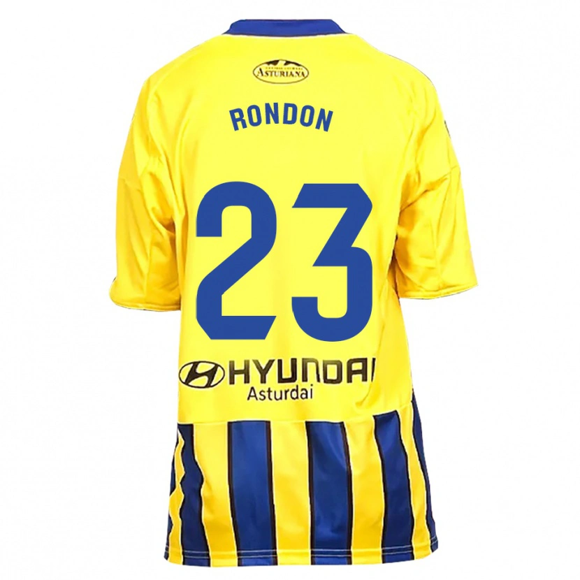 Danxen Mann Salomón Rondón #23 Gul Blå Bortetrøye Drakt Trøye 2025/26 Skjorter T-Skjorte