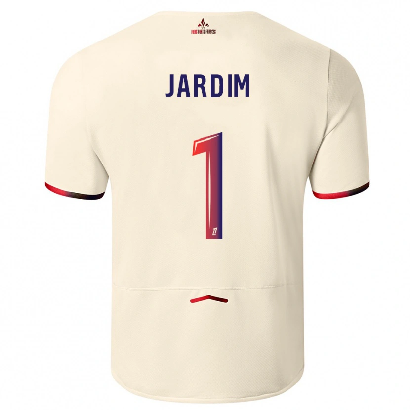 Danxen Mann Leo Jardim #1 Off-White Rød Bortetrøye Drakt Trøye 2025/26 Skjorter T-Skjorte