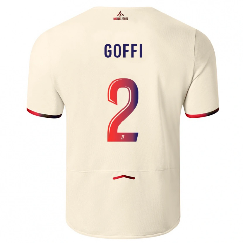 Danxen Mann Maxima Goffi #2 Off-White Rød Bortetrøye Drakt Trøye 2025/26 Skjorter T-Skjorte