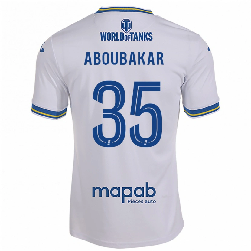 Danxen Mann Siddick Aboubakar #35 Hvit Lyseblå Bortetrøye Drakt Trøye 2025/26 Skjorter T-Skjorte
