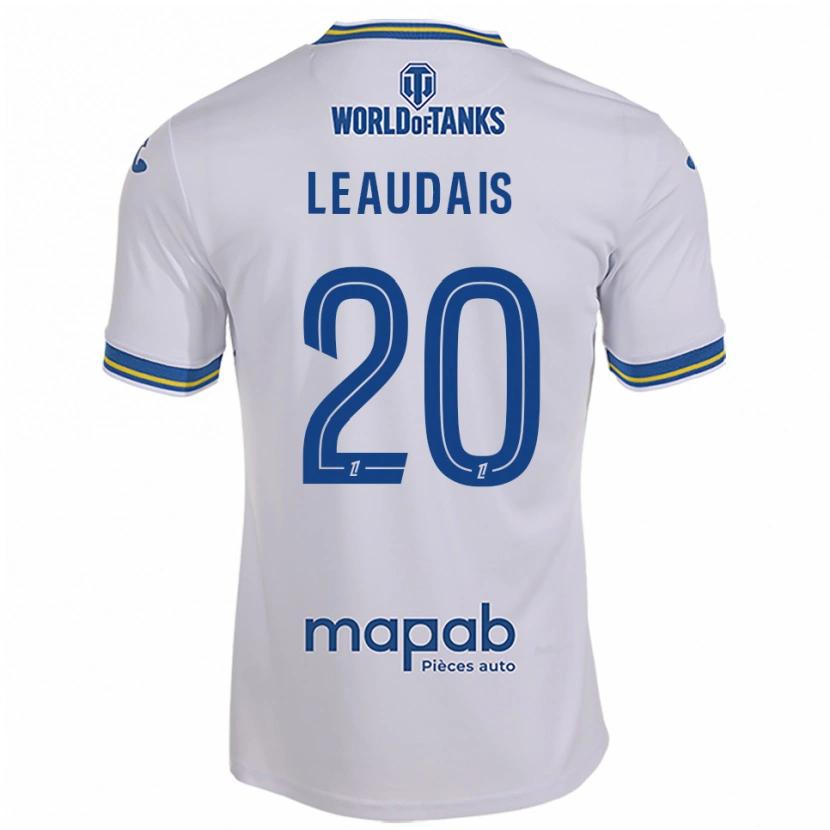 Danxen Mann Lucas Leaudais #20 Hvit Lyseblå Bortetrøye Drakt Trøye 2025/26 Skjorter T-Skjorte