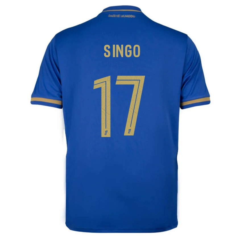 Danxen Mann Wilfried Singo #17 Blå Gull Bortetrøye Drakt Trøye 2025/26 Skjorter T-Skjorte