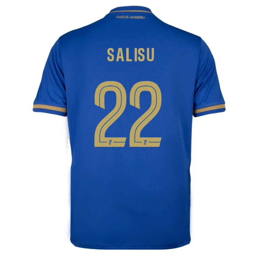 Danxen Mann Mohammed Salisu #22 Blå Gull Bortetrøye Drakt Trøye 2025/26 Skjorter T-Skjorte