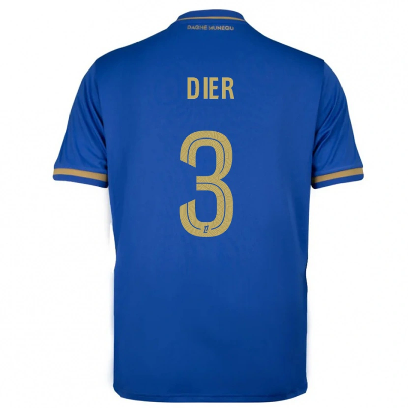 Danxen Mann Eric Dier #3 Blå Gull Bortetrøye Drakt Trøye 2025/26 Skjorter T-Skjorte