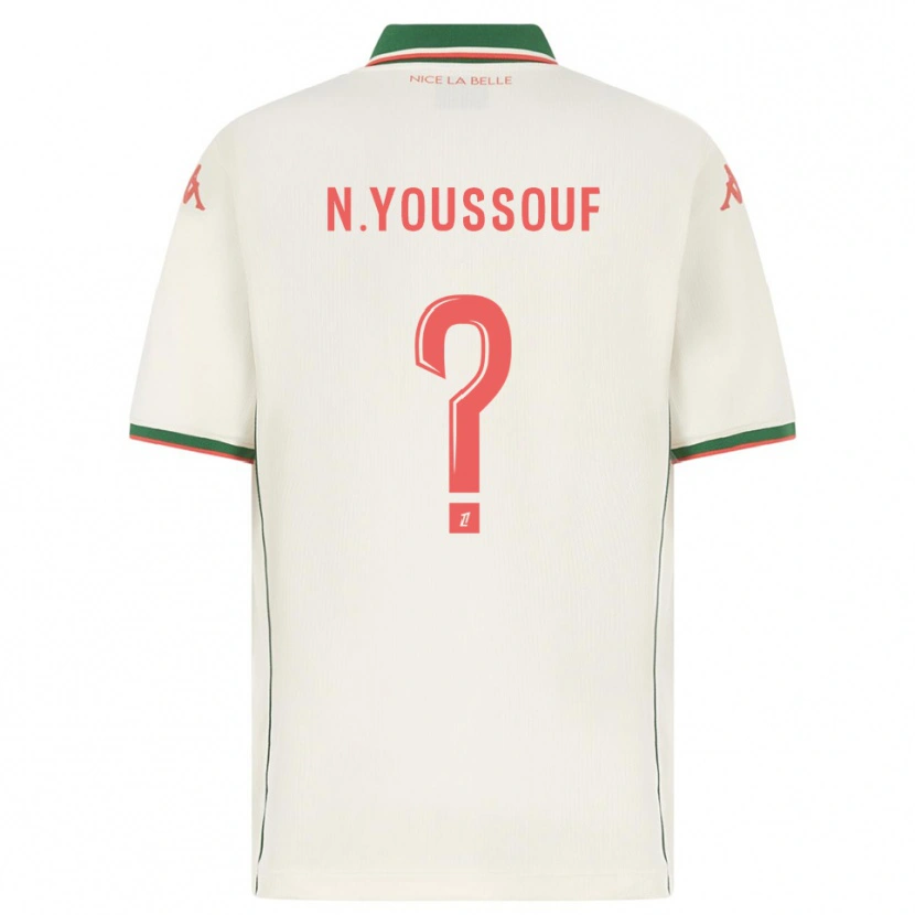 Danxen Mann Naké Youssouf #0 Hvit Grønn Bortetrøye Drakt Trøye 2025/26 Skjorter T-Skjorte