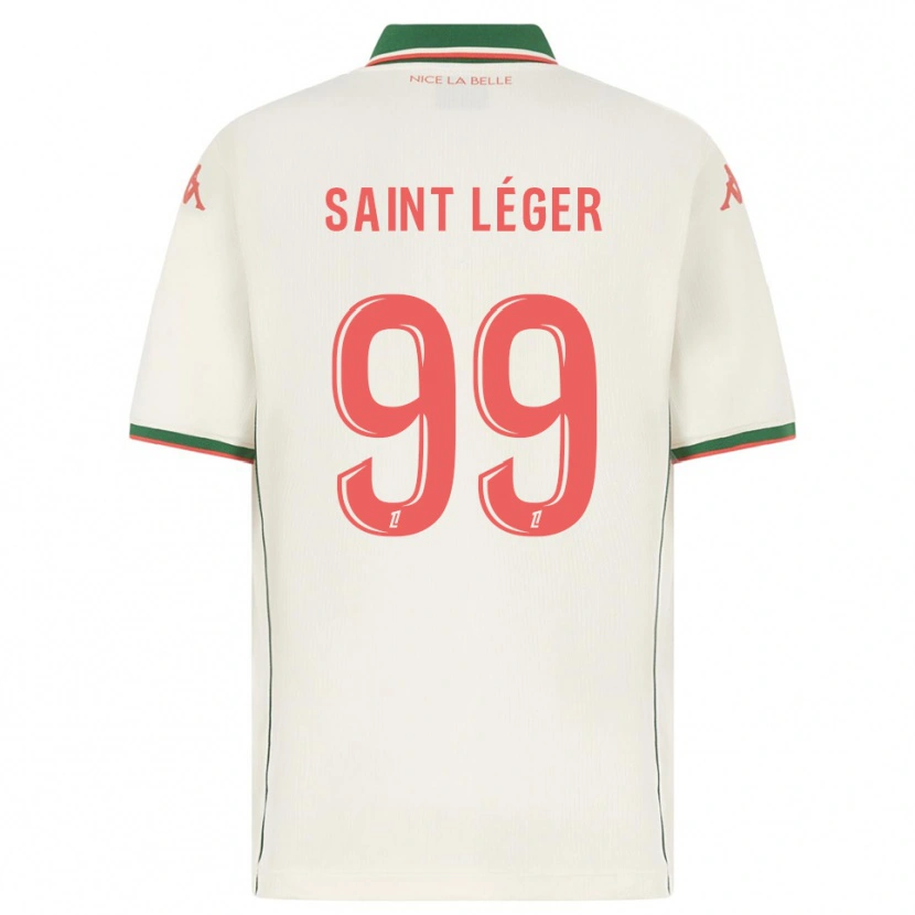 Danxen Mann Maureen Saint Léger #99 Hvit Grønn Bortetrøye Drakt Trøye 2025/26 Skjorter T-Skjorte