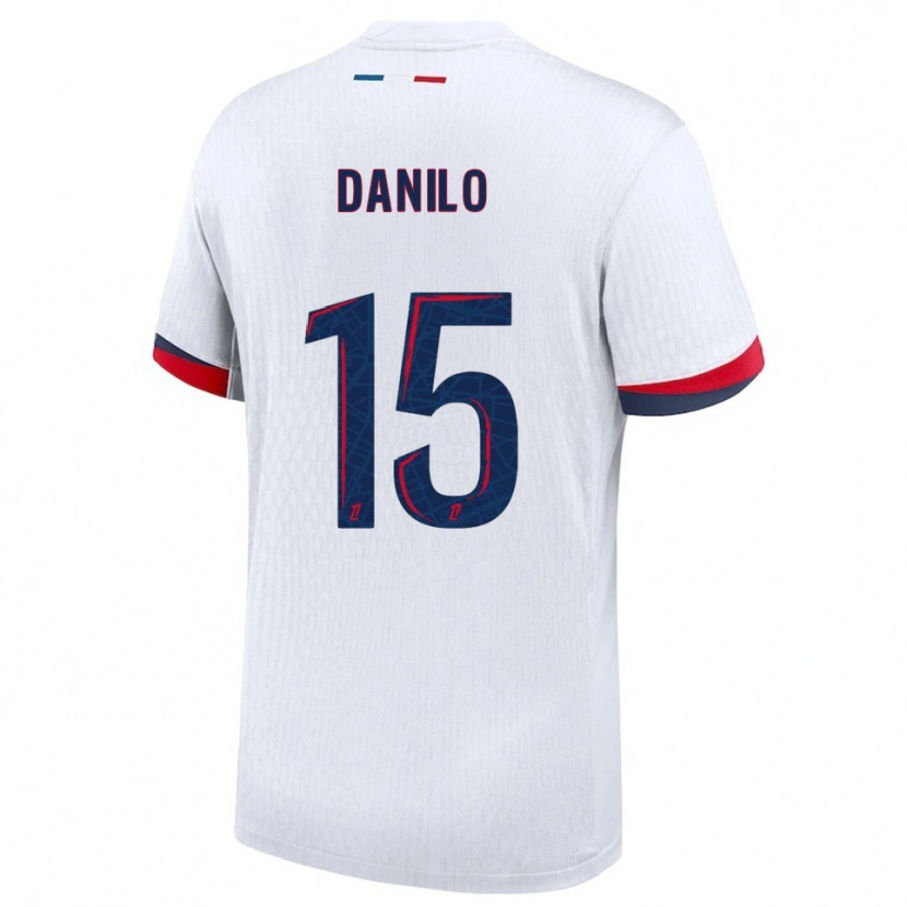 Danxen Mann Danilo Pereira #15 Hvit Rød Bortetrøye Drakt Trøye 2025/26 Skjorter T-Skjorte
