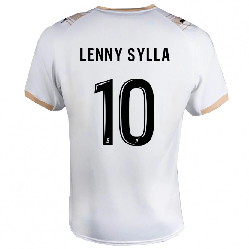 Danxen Mann Lenny Sylla #10 Hvit Svart Bortetrøye Drakt Trøye 2025/26 Skjorter T-Skjorte