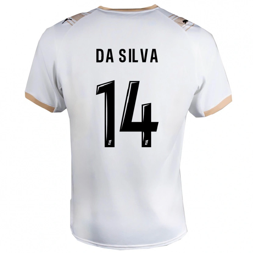 Danxen Mann Edmilson Mendes Da Silva #14 Hvit Svart Bortetrøye Drakt Trøye 2025/26 Skjorter T-Skjorte