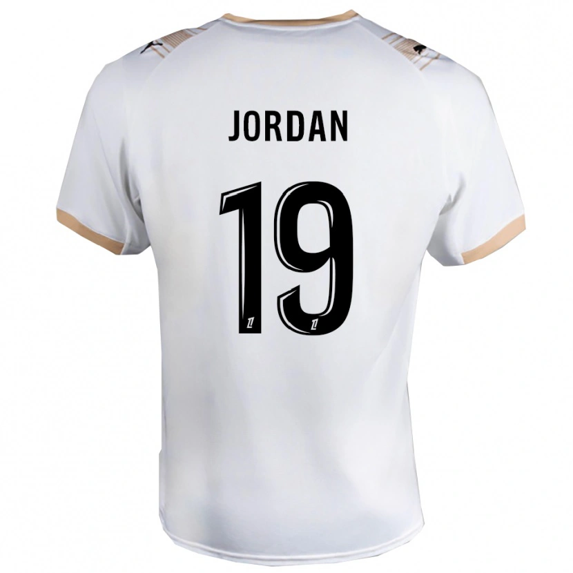 Danxen Mann Jordan #19 Hvit Svart Bortetrøye Drakt Trøye 2025/26 Skjorter T-Skjorte