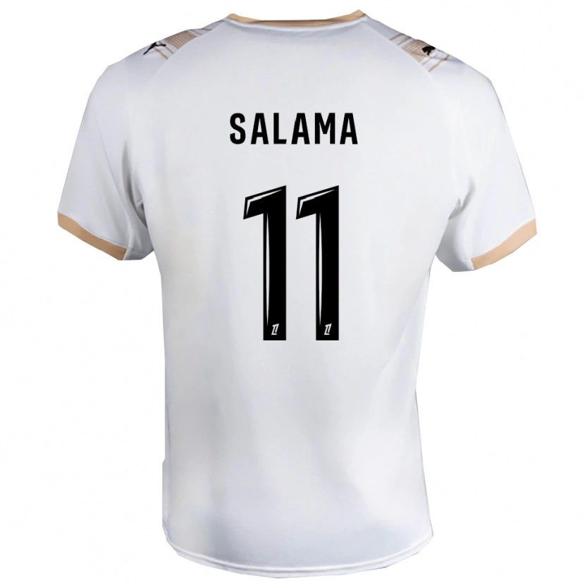 Danxen Mann Amine Salama #11 Hvit Svart Bortetrøye Drakt Trøye 2025/26 Skjorter T-Skjorte