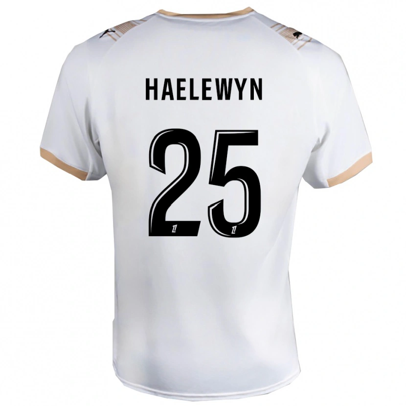 Danxen Mann Marion Haelewyn #25 Hvit Svart Bortetrøye Drakt Trøye 2025/26 Skjorter T-Skjorte