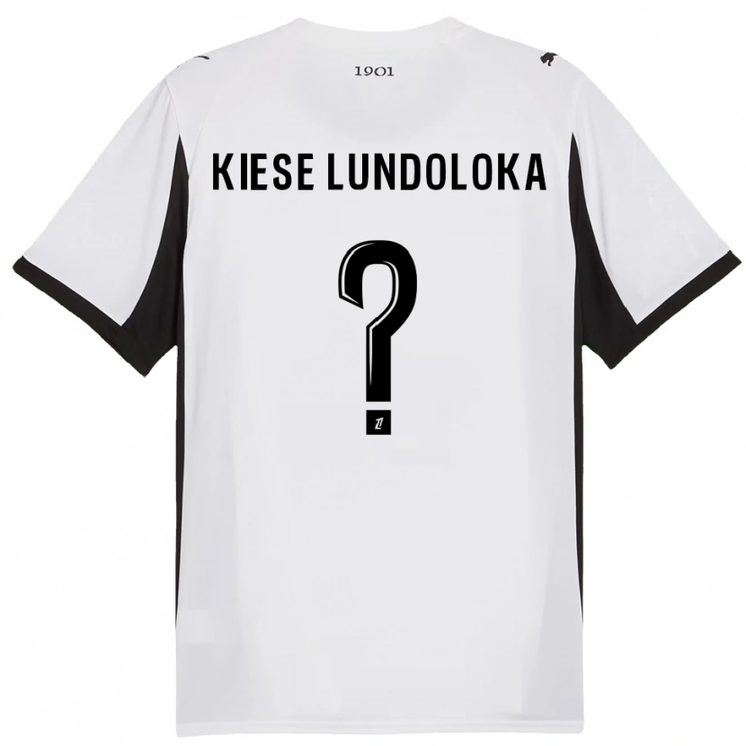 Danxen Mann Jeanslor Kiese Lundoloka #0 Hvit Svart Bortetrøye Drakt Trøye 2025/26 Skjorter T-Skjorte