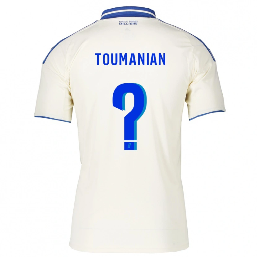 Danxen Mann Anthony Toumanian #0 Champagne Blå Bortetrøye Drakt Trøye 2025/26 Skjorter T-Skjorte