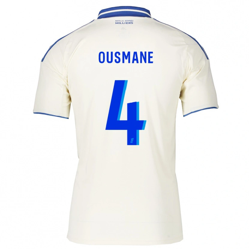 Danxen Mann Abdoulaye Ousmane #4 Champagne Blå Bortetrøye Drakt Trøye 2025/26 Skjorter T-Skjorte