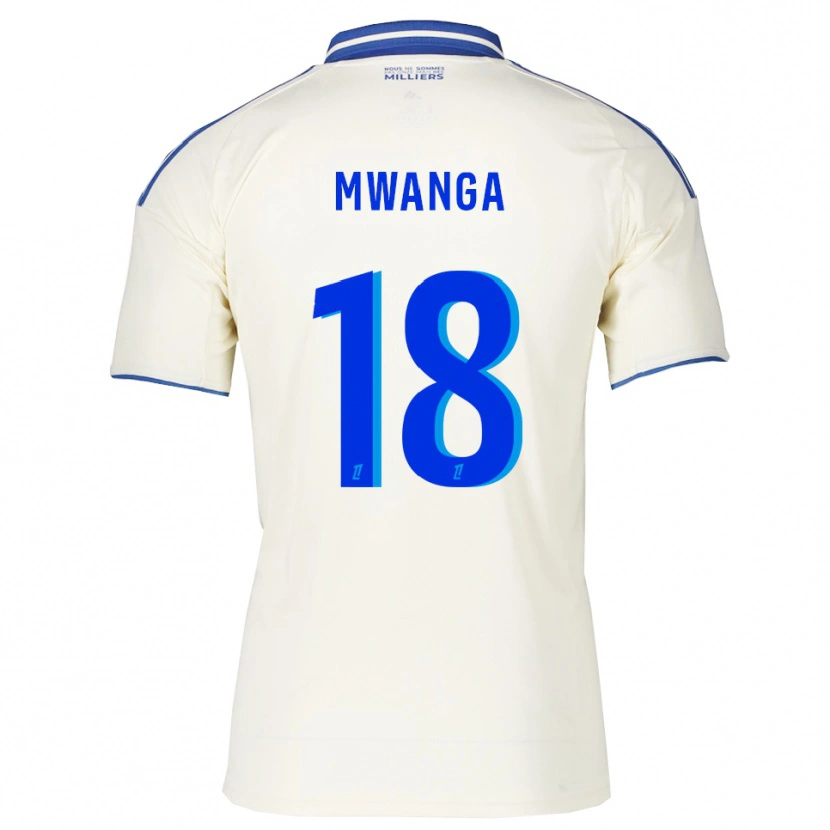 Danxen Mann Junior Mwanga #18 Champagne Blå Bortetrøye Drakt Trøye 2025/26 Skjorter T-Skjorte
