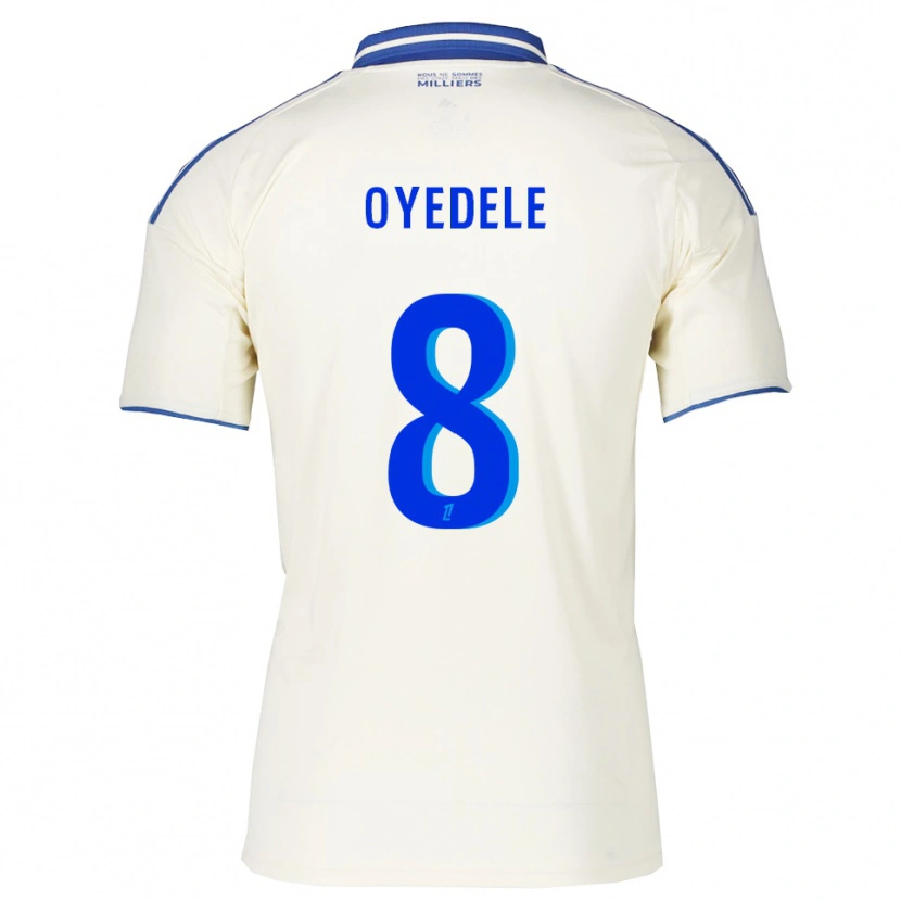 Danxen Mann Maxi Oyedele #8 Champagne Blå Bortetrøye Drakt Trøye 2025/26 Skjorter T-Skjorte