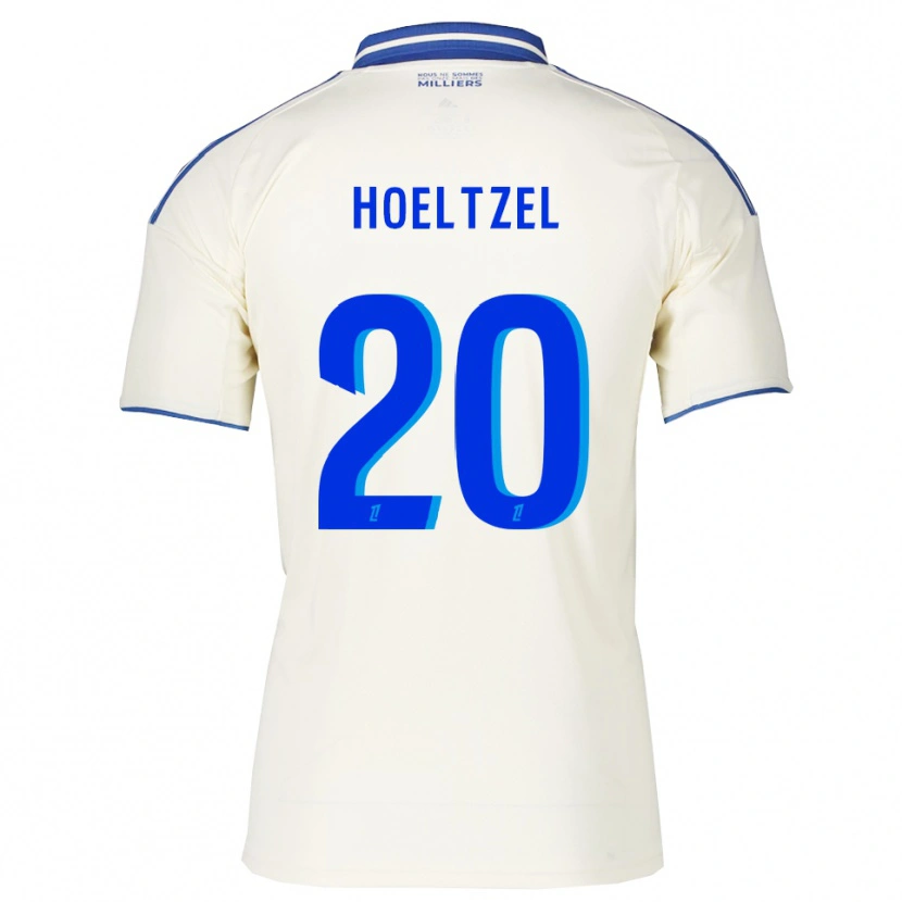 Danxen Mann Mégane Hoeltzel #20 Champagne Blå Bortetrøye Drakt Trøye 2025/26 Skjorter T-Skjorte