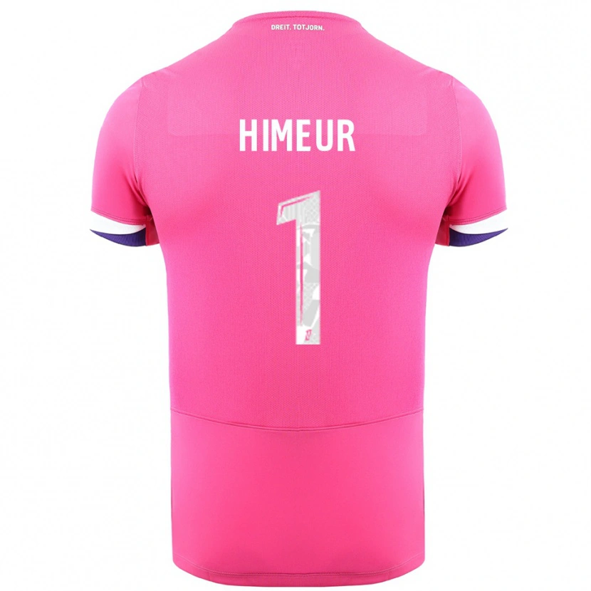 Danxen Mann Thomas Himeur #1 Rosa Hvit Bortetrøye Drakt Trøye 2025/26 Skjorter T-Skjorte