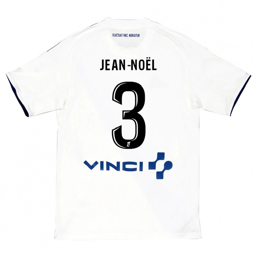 Danxen Mann Jahly Jean-Noël #3 Hvit Blå Bortetrøye Drakt Trøye 2025/26 Skjorter T-Skjorte