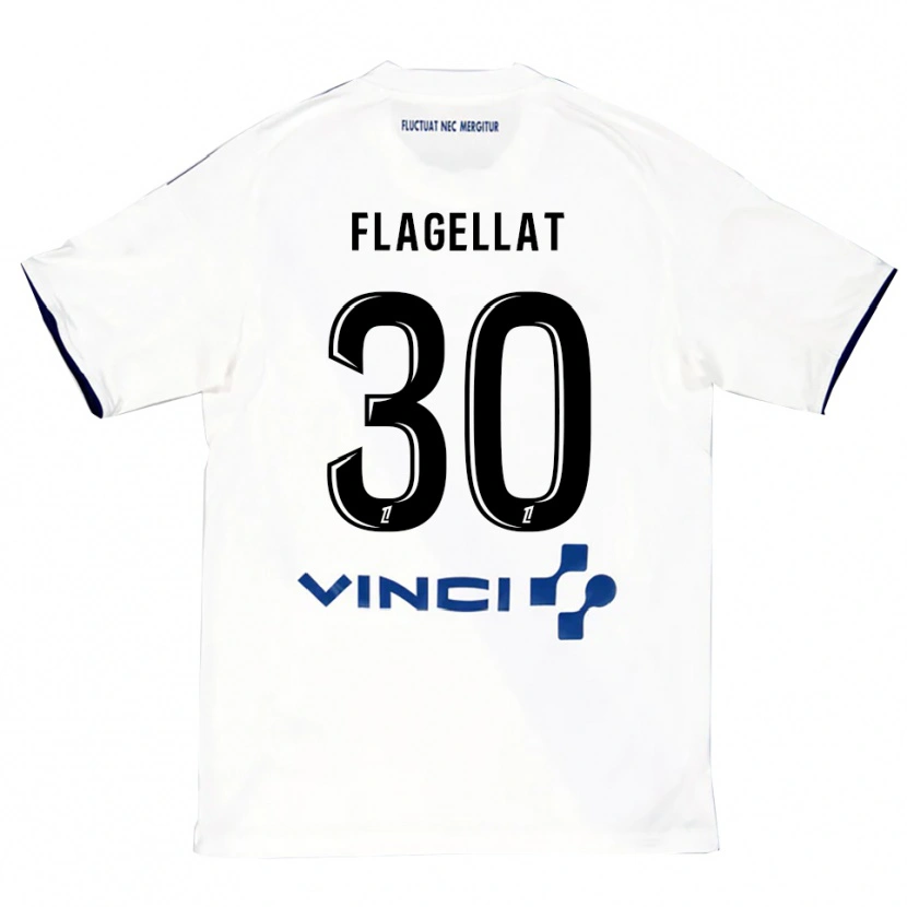 Danxen Mann Alizée Flagellat #30 Hvit Blå Bortetrøye Drakt Trøye 2025/26 Skjorter T-Skjorte