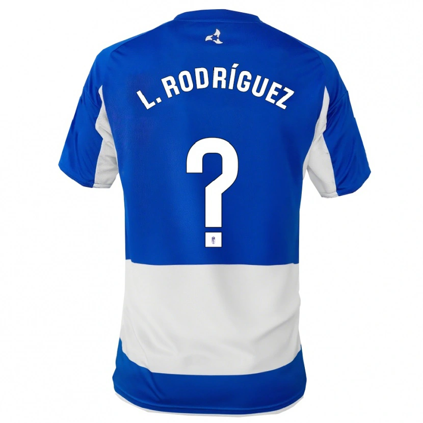 Danxen Mann Iker López Rodríguez #0 Blå Hvit Bortetrøye Drakt Trøye 2025/26 Skjorter T-Skjorte