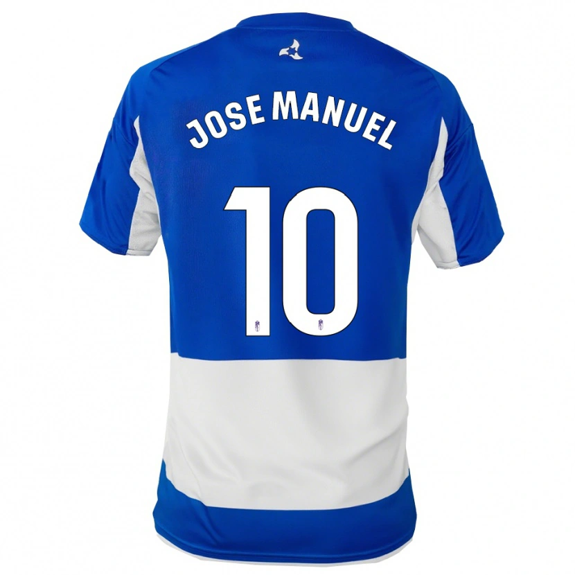 Danxen Mann José Manuel Arnáiz #10 Blå Hvit Bortetrøye Drakt Trøye 2025/26 Skjorter T-Skjorte