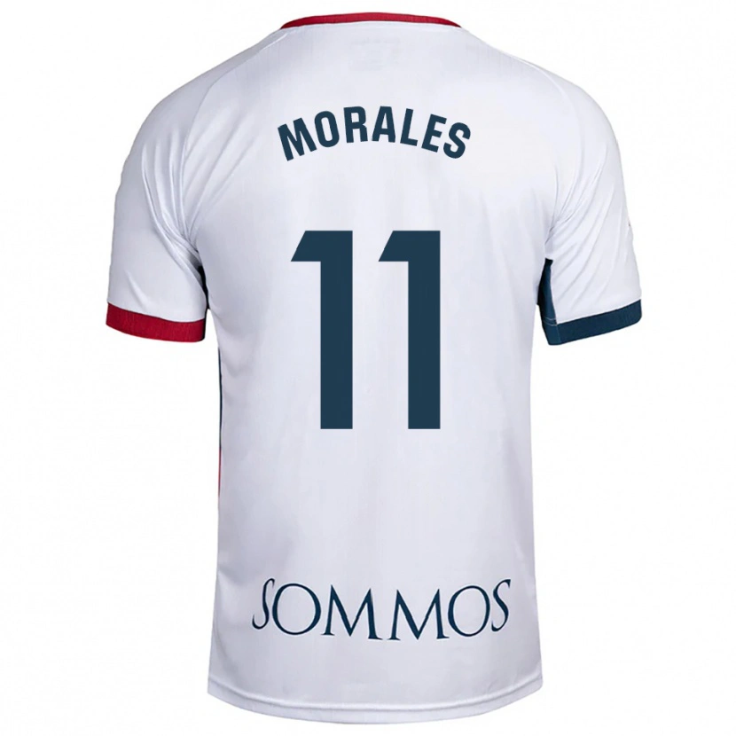 Danxen Mann Carolina Morales #11 Hvit Rød Bortetrøye Drakt Trøye 2025/26 Skjorter T-Skjorte