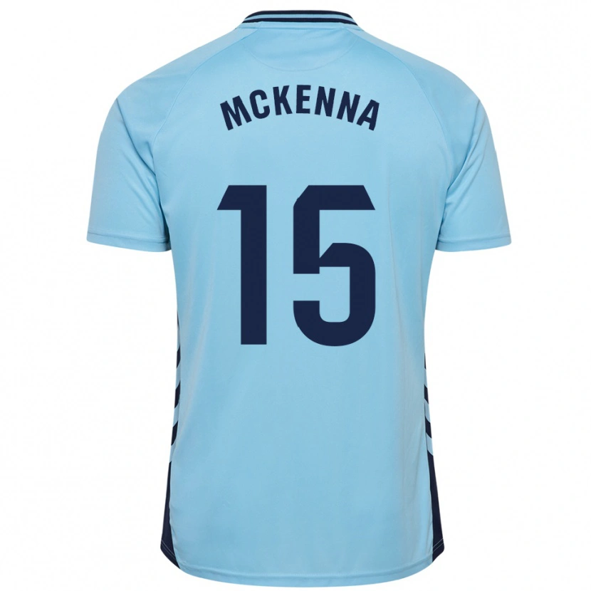 Danxen Mann Scott Mckenna #15 Lyseblå Bortetrøye Drakt Trøye 2025/26 Skjorter T-Skjorte