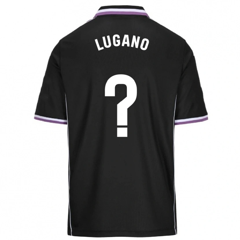 Danxen Mann Thiago Lugano #0 Lilla Svart Bortetrøye Drakt Trøye 2025/26 Skjorter T-Skjorte