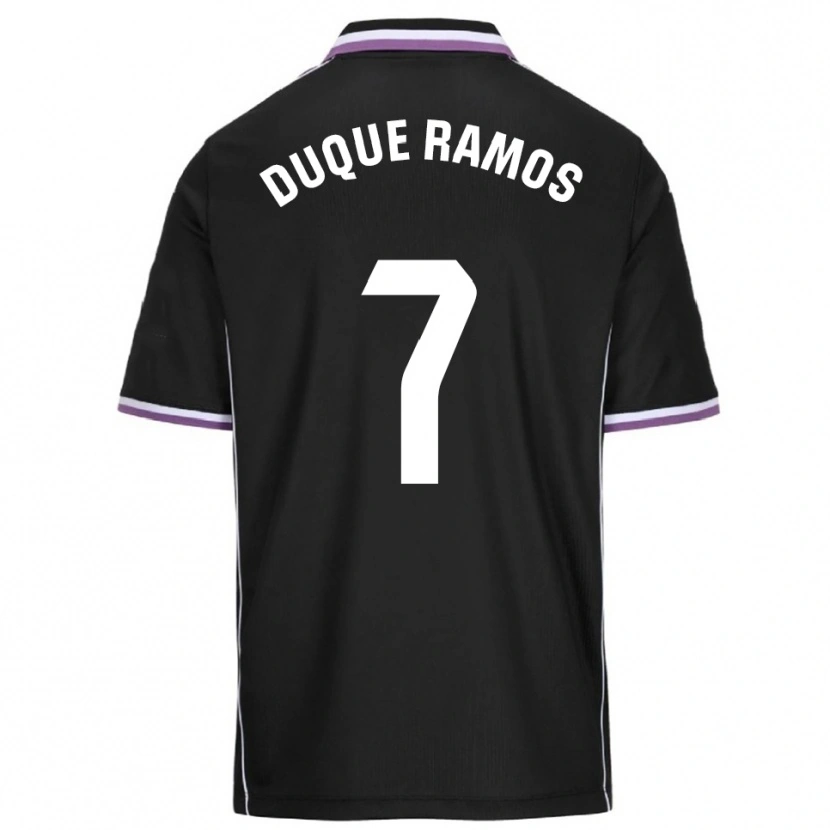 Danxen Mann Carmen Duque Ramos #7 Lilla Svart Bortetrøye Drakt Trøye 2025/26 Skjorter T-Skjorte