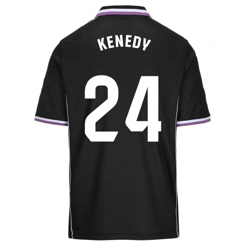 Danxen Mann Kenedy #24 Lilla Svart Bortetrøye Drakt Trøye 2025/26 Skjorter T-Skjorte